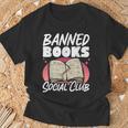 Banned Books Social Club T-Shirt Gifts for Old Men