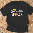 Basketball Scorebook Keeper Tshirt Scoring Queen Of The Book T-Shirt Gifts for Old Men