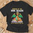 Beware Of The Book Dragon Mythical Creatures T-Shirt Gifts for Old Men Beware Of The Book Dragon Mythical Creatures T-Shirt Gifts for Old Men