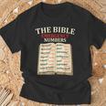 The Bible Book Of Emergency Numbers Religious Christian T-Shirt Gifts for Old Men