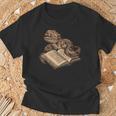 Boa Constrictor Reading A Book T-Shirt Gifts for Old Men Boa Constrictor Reading A Book T-Shirt Gifts for Old Men