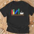 Book Books Shelf Coffee Reading Hobby T-Shirt Gifts for Old Men