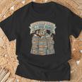 Book Dragon Bookworm Reader Retro T-Shirt Gifts for Old Men