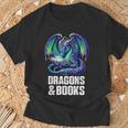 Book Dragons And Books Reading Lover T-Shirt Gifts for Old Men