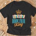 Book Fair King T-Shirt Gifts for Old Men