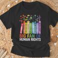 Book Flower Big Fan Of Human Rights Protest Feminist Quote T-Shirt Gifts for Old Men