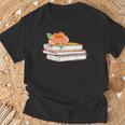 Book Flower T-Shirt Gifts for Old Men