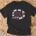 Book Girly Aesthetic For Coquette Book Lover And Reader T-Shirt Gifts for Old Men