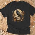 Book Lover Ideas Raven Reading Book Occult Crow T-Shirt Gifts for Old Men Book Lover Ideas Raven Reading Book Occult Crow T-Shirt Gifts for Old Men