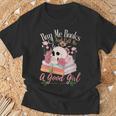 Book Lover Saying Buy Me Books And Call Me A Good Girl T-Shirt Gifts for Old Men