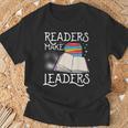 Book Lovers Librarians Avid Readers Make Leaders Bookworms T-Shirt Gifts for Old Men
