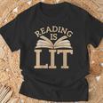 Book Novel Abendteuer Story Reading T-Shirt Gifts for Old Men