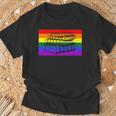 Book Read Literary Gay Pride Flag Rainbow LGBTQ Queer T-Shirt Gifts for Old Men