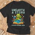 Book Sea Turtle Summer Reading 2026 Unearth a Story T-Shirt Gifts for Old Men