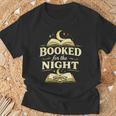 Booked For The Night Reading Quote Book Lovers T-Shirt Gifts for Old Men
