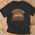 Booked And Unbothered For Readers And Book Lovers T-Shirt Gifts for Old Men Booked And Unbothered For Readers And Book Lovers T-Shirt Gifts for Old Men