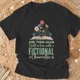 Bookish Fictional Character Book Lover T-Shirt Gifts for Old Men Bookish Fictional Character Book Lover T-Shirt Gifts for Old Men