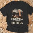 Bookmarks For Quitter Reading Teacher Nerdy Book T-Shirt Gifts for Old Men