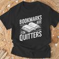 Bookmarks Quote Library Book Reader T-Shirt Gifts for Old Men Bookmarks Quote Library Book Reader T-Shirt Gifts for Old Men