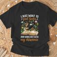 Books And My Chiweenie Owner Chiweenie Lover T-Shirt Gifts for Old Men