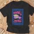 Books And Coffee Bookish Bookworm Reading Book Lover Women T-Shirt Gifts for Old Men