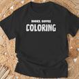 Books Coffee Coloring T-Shirt Gifts for Old Men