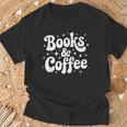 Books And Coffee Retro Reading Quote T-Shirt Gifts for Old Men