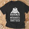 Books Helping Introverts Avoid Conversations Since 1454 T-Shirt Gifts for Old Men Books Helping Introverts Avoid Conversations Since 1454 T-Shirt Gifts for Old Men
