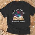 Books And Music Makes Life Better Fun Reading Motivation T-Shirt Gifts for Old Men Books And Music Makes Life Better Fun Reading Motivation T-Shirt Gifts for Old Men