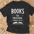 Books The Original Handheld Device Book Reading T-Shirt Gifts for Old Men