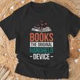 Books The Original Handheld Device T-Shirt Gifts for Old Men Books The Original Handheld Device T-Shirt Gifts for Old Men