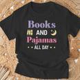 Books And Pajamas Book Pajama T-Shirt Gifts for Old Men