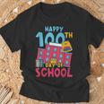 Books School Backpack Student Teacher 100 Days Of School For Men Women Kids T-Shirt Gifts for Old Men
