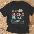I Like Books Soft Pajamas And Maybe 3 People Book Pajama T-Shirt Gifts for Old Men I Like Books Soft Pajamas And Maybe 3 People Book Pajama T-Shirt Gifts for Old Men