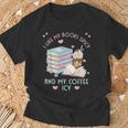 I Like My Books Spicy And My Coffee ICY Shirt Bookworm T-Shirt Gifts for Old Men