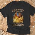 Bookworm Please I'm a Book Dragon Dragon Books Lovers T-Shirt Gifts for Old Men