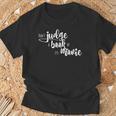 Bookworm Shirt For Book Lover Don't Judge a Book T-Shirt Gifts for Old Men