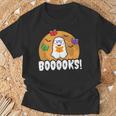 Booooks GhostShirt Boo Read Books Library T-Shirt Gifts for Old Men