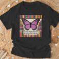 Butterfly Decor Book Butterfly Party Favors Purple Butterfly T-Shirt Gifts for Old Men