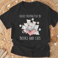 Cat & Book Lover Easily Distracted By Cats And Books For Men Women Kids T-Shirt Gifts for Old Men Cat & Book Lover Easily Distracted By Cats And Books For Men Women Kids T-Shirt Gifts for Old Men