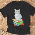 Cats And Books Lover Persian Cat For Men Women Kids T-Shirt Gifts for Old Men