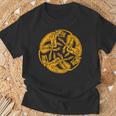 Celtic Book Of Kells Trinity Hounds T-Shirt Gifts for Old Men