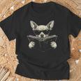 Chihuahua Reading Book Sunglasses Vintage Graphic T-Shirt Gifts for Old Men