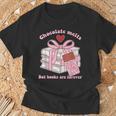 Chocolate Melts But Books Are Forever Booktrovert T-Shirt Gifts for Old Men