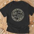 Coffee & Books & Trees & Mountains T-Shirt Gifts for Old Men