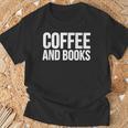 Coffee Book Lover Coffee And Books T-Shirt Gifts for Old Men