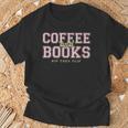 Coffee And Books Sip Then Flip Retro Varsity Reading T-Shirt Gifts for Old Men