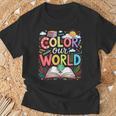 Color Our World Book Reading Program 2026 Summer Reading T-Shirt Gifts for Old Men