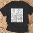 Coloring Book Hamlet Ghost Yorick Castle Shakespeare Play T-Shirt Gifts for Old Men