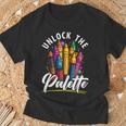 Coloring Book Lover Childrens Book Drawing Coloring Color T-Shirt Gifts for Old Men